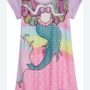 Kong Whimsical Pink and Blue Nightgown Pajamas